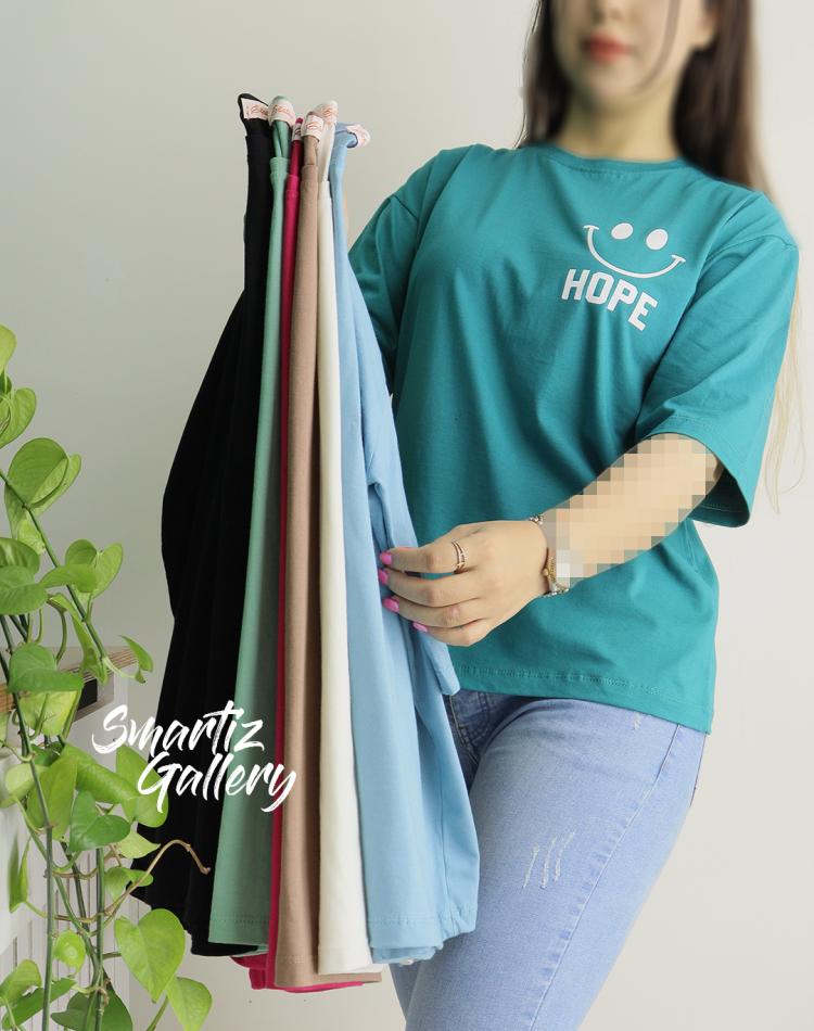 تیشرت باکسی لبخند