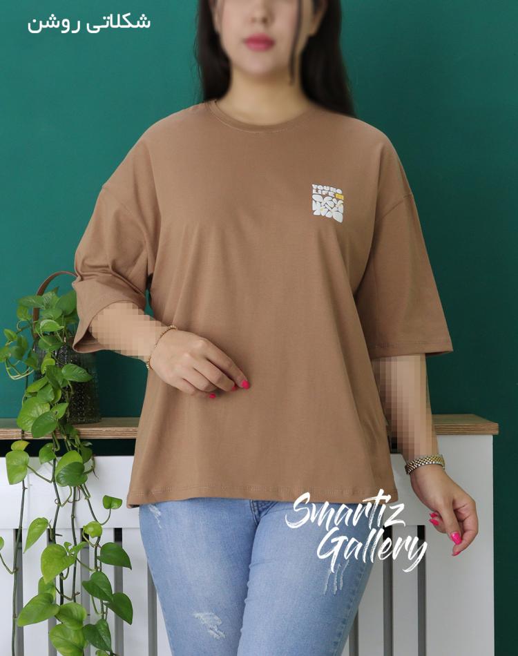 تیشرت پشت چاپ گل (ایراد دار)