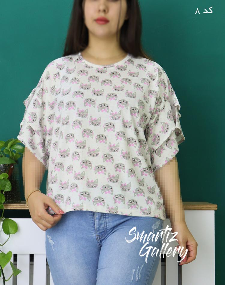 تیشرت باکسی عروسکی (ایراد دار)