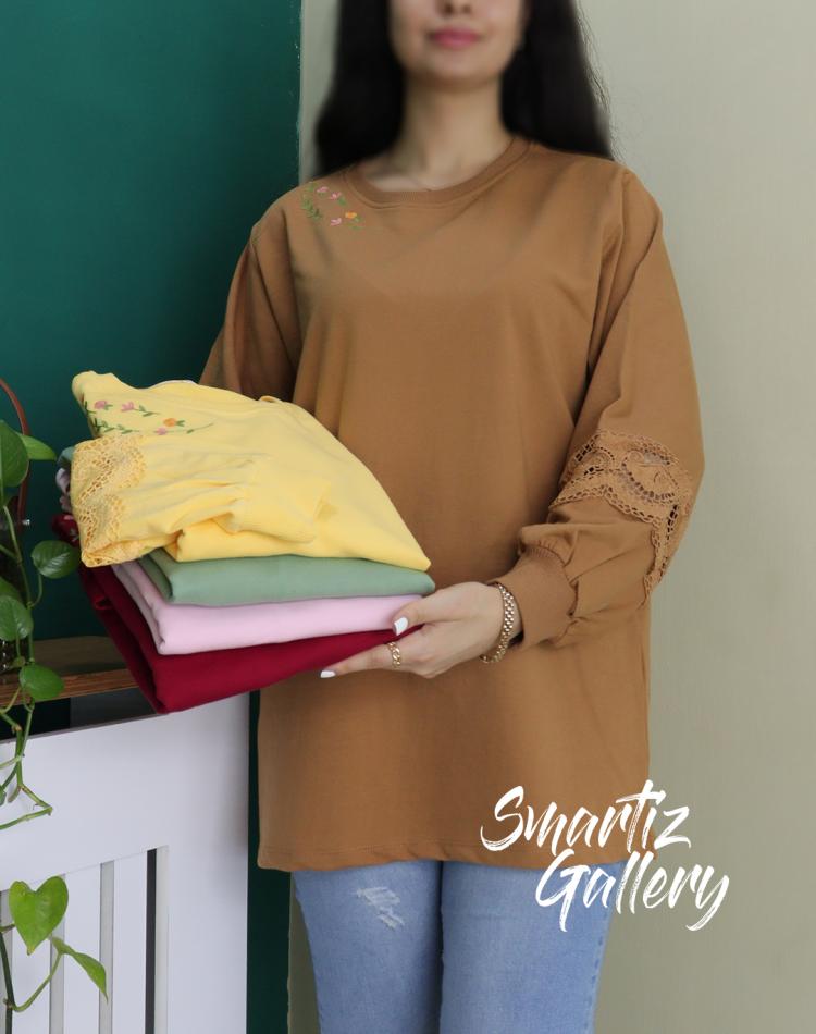 تونیک قواره بزرگ آستین دانتل