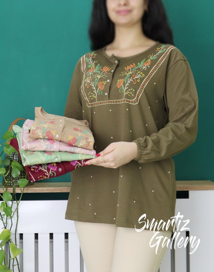 بلوز جلو دکمه پروا