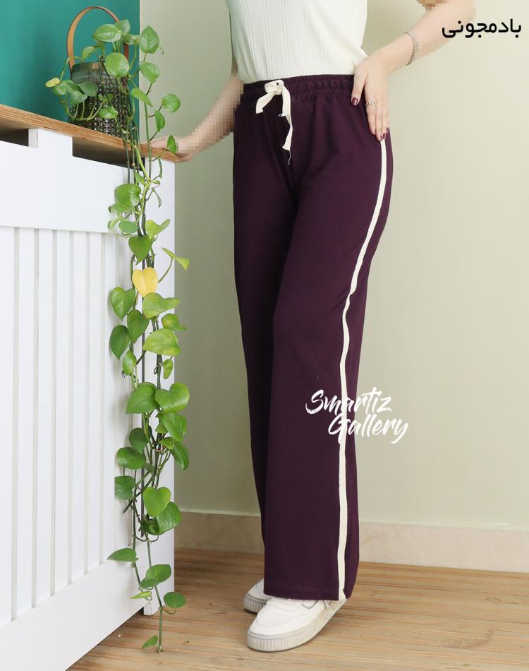 شلوار نیم بگ نواردوزی