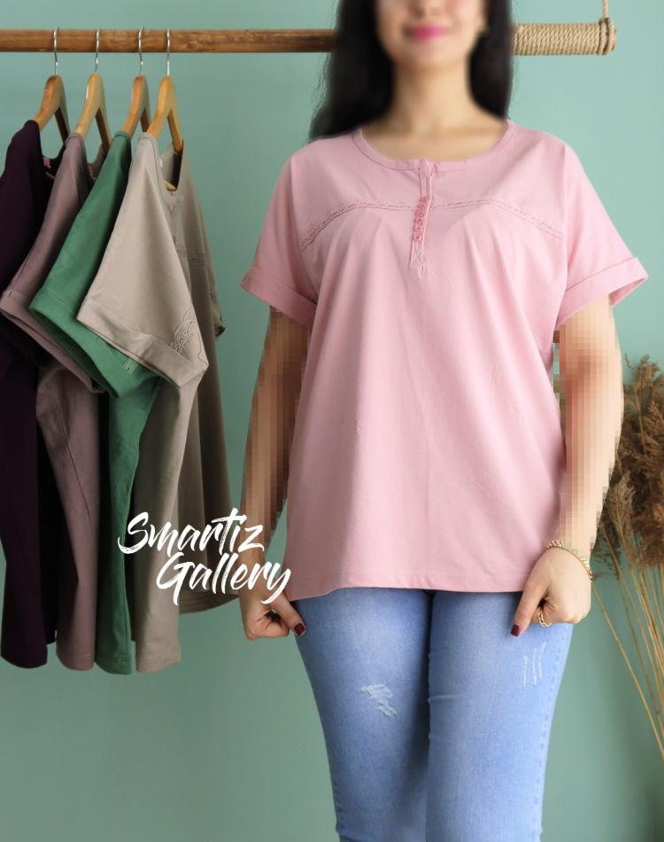 تیشرت دکمه کوچولو