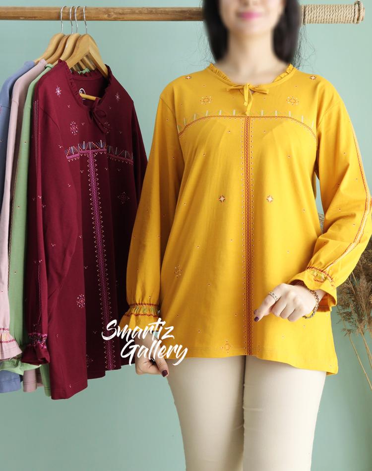 بلوز یقه بندی لیلا