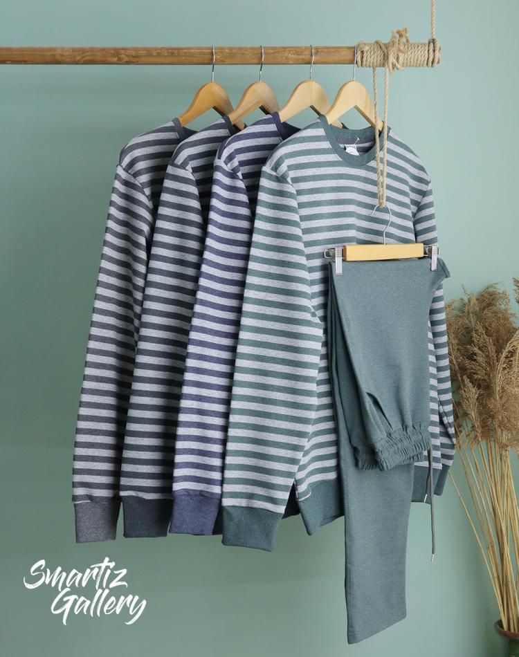 ست بلوز شلوار مردانه راه راه