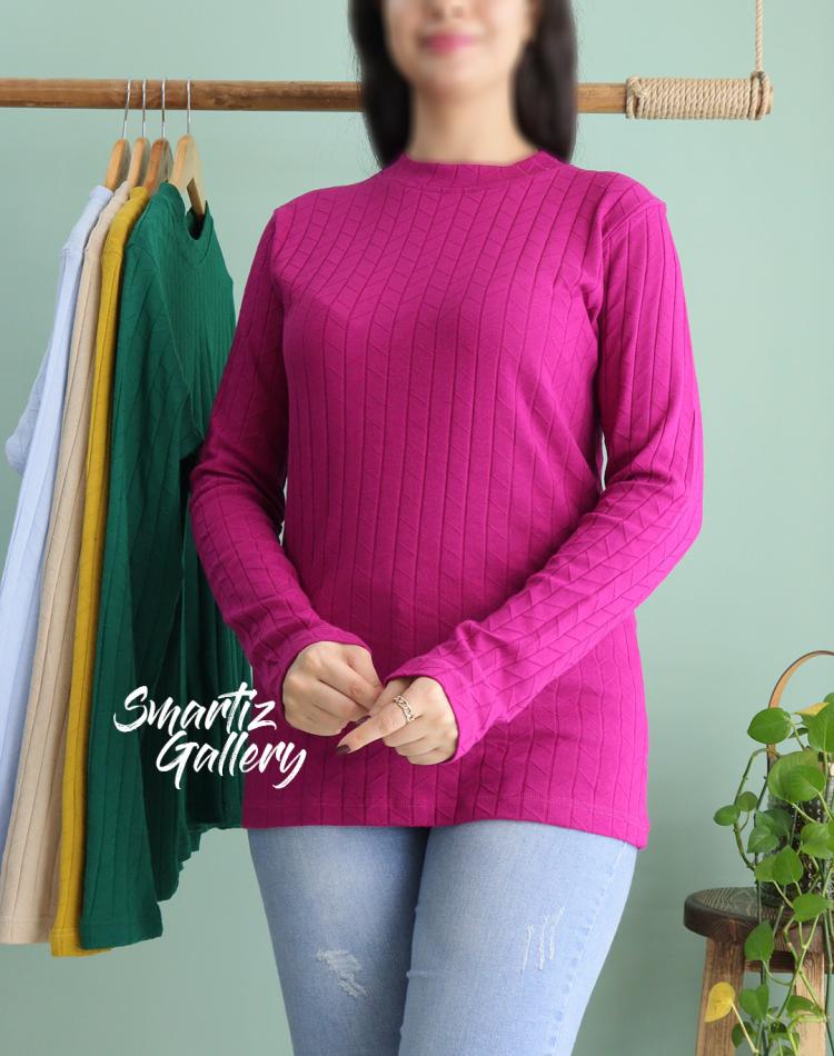 بلوز یقه 3 سانت طرح لوزی