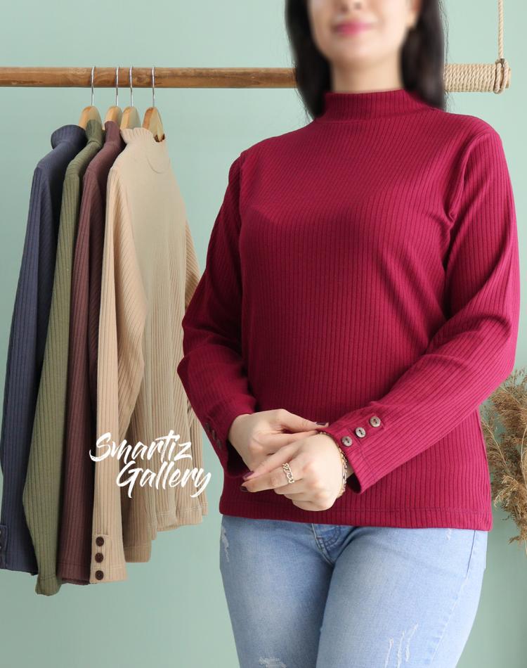 بلوز  کبریتی آستین دکمه ای