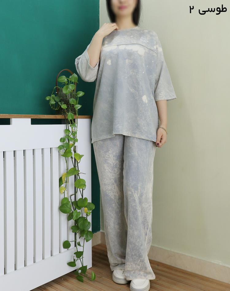 ست لانگ و شلوار بگ MIU MIU (ایراددار)