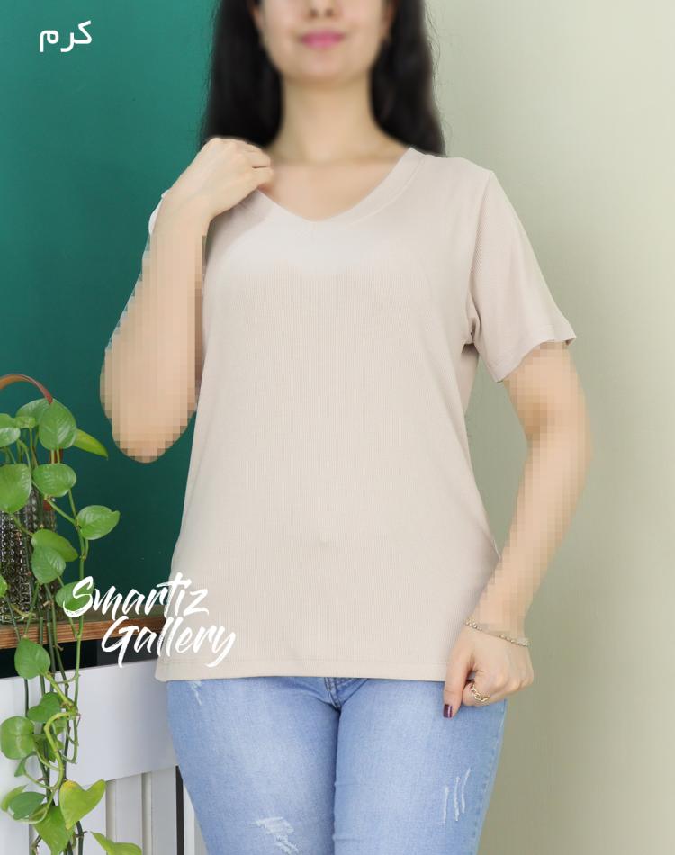 تیشرت کبریتی یقه هفت (ایراددار)