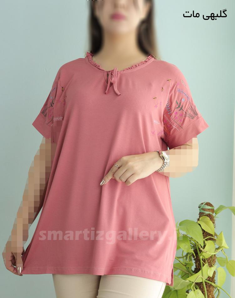 تیشرت قواره بزرگ ترانه (ایراددار)