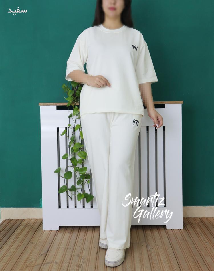 ست تیشرت شلوار بگ 991 (ایراددار)