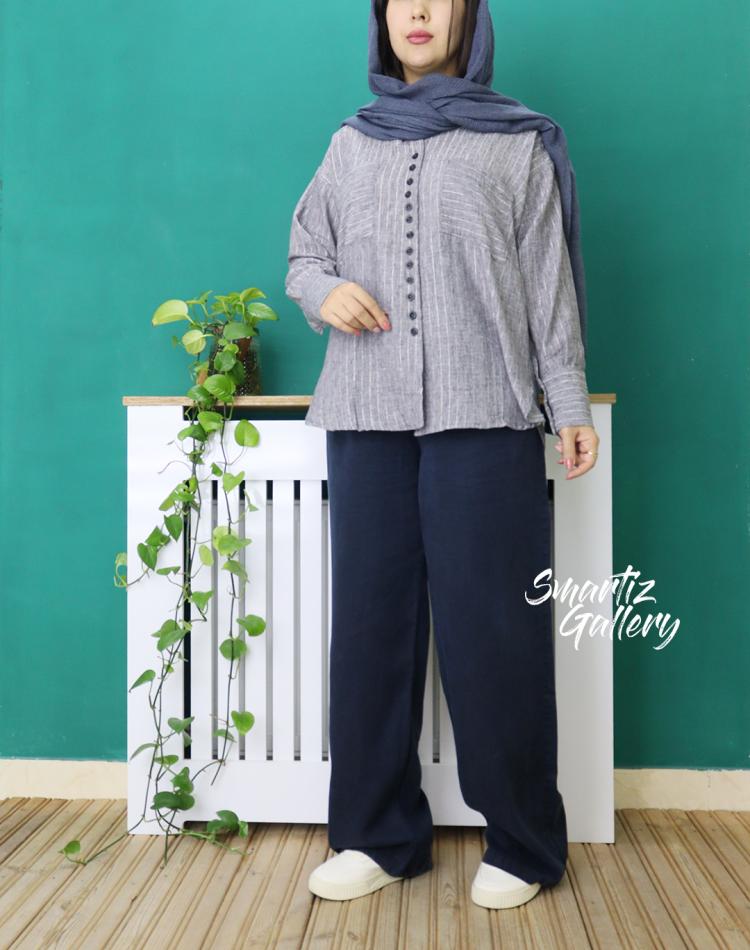 شومیز جلو دکمه زارا (ایراددار)