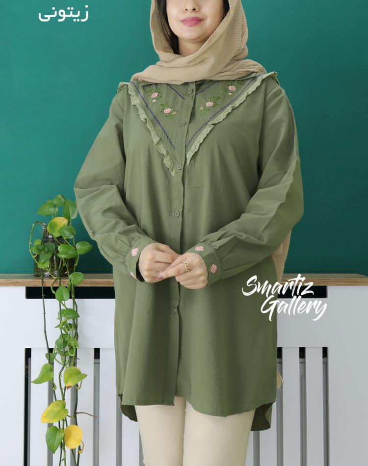 مانتو گلدوزی مینا