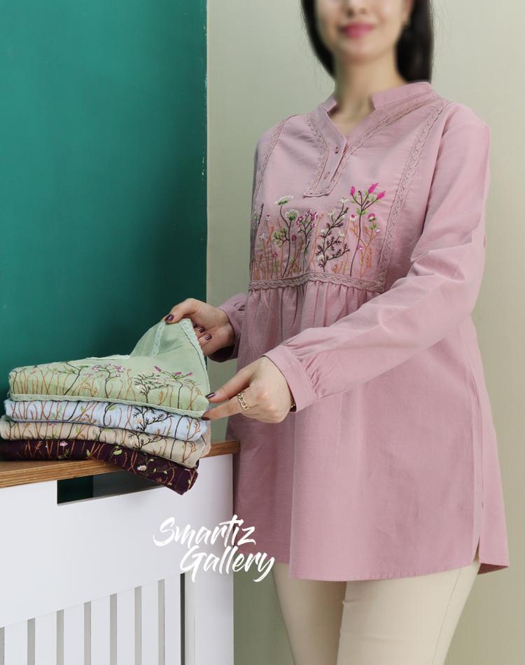 تونیک گلدوزی فروزان