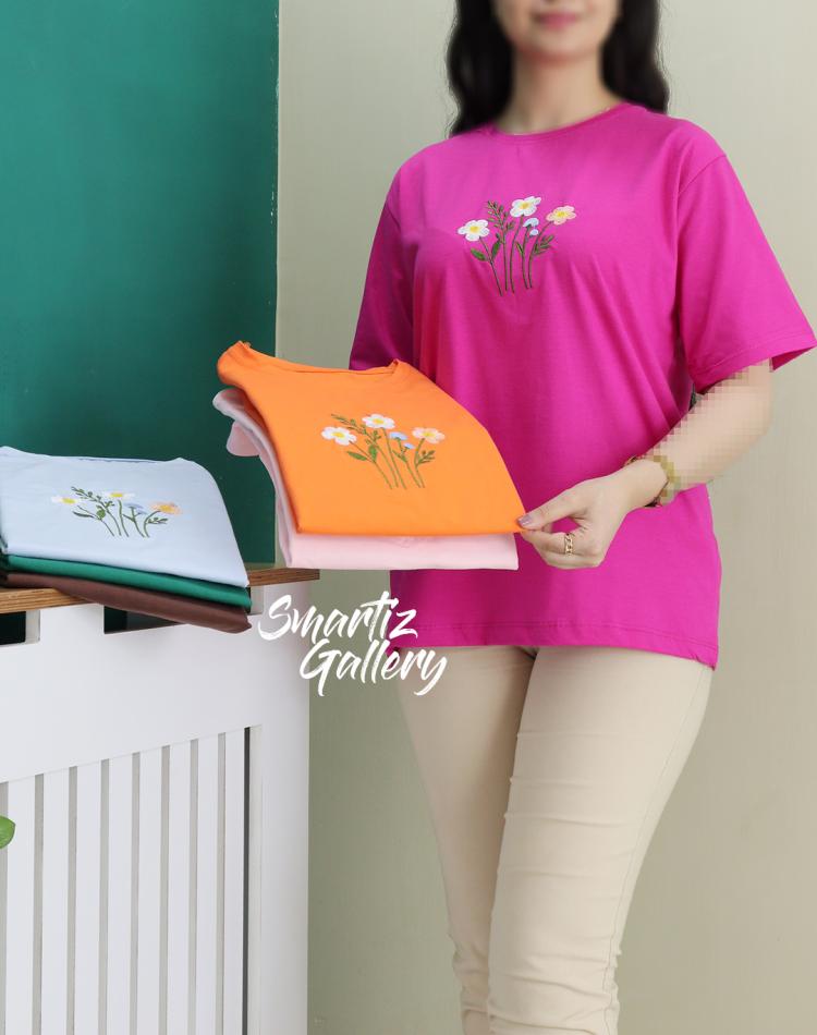 تیشرت چند شاخه گل