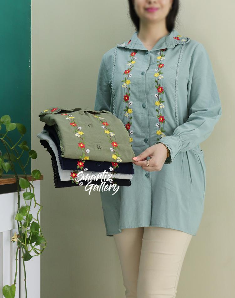 مانتو گلدوزی مهری