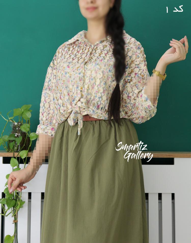شومیز گره ای توری