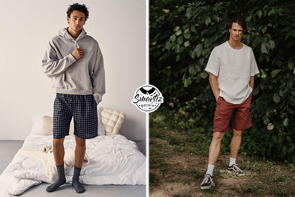 مقایسه استایل با شلوارک تو خونه ای و شلوارک بیرونی