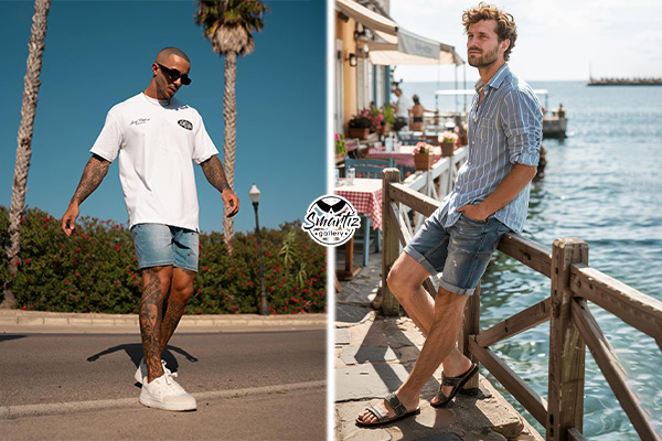 با شلوارک مردانه جین چه مدل کفشی بهتر است بپوشیم؟