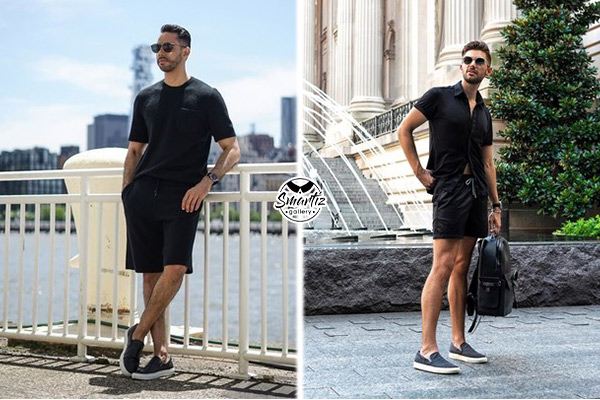 کفش اسلیپ‌آن با شلوارک