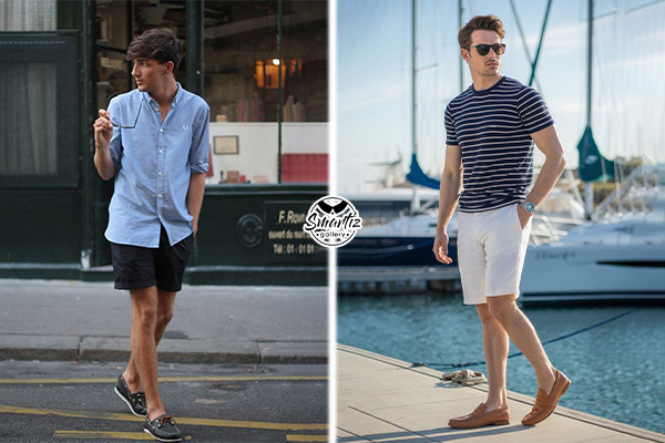 کفش قایقی (Boat Shoes) با شلوارک