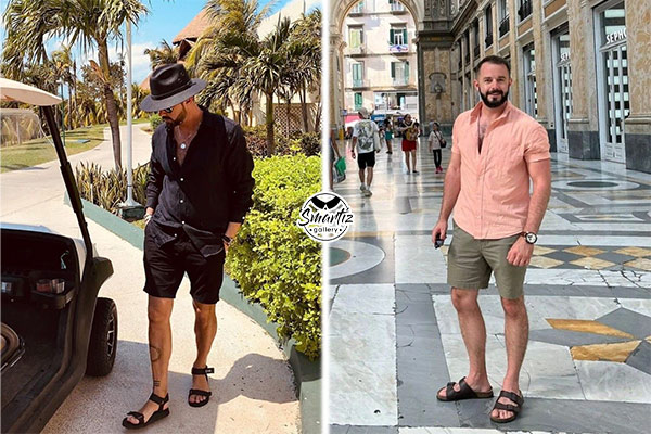 صندل با شلوارک مردانه