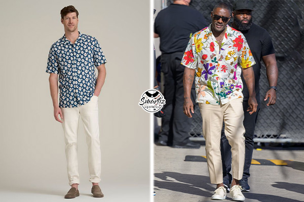 استایل جسورانه تولد پسرانه با پیراهن گل‌دار