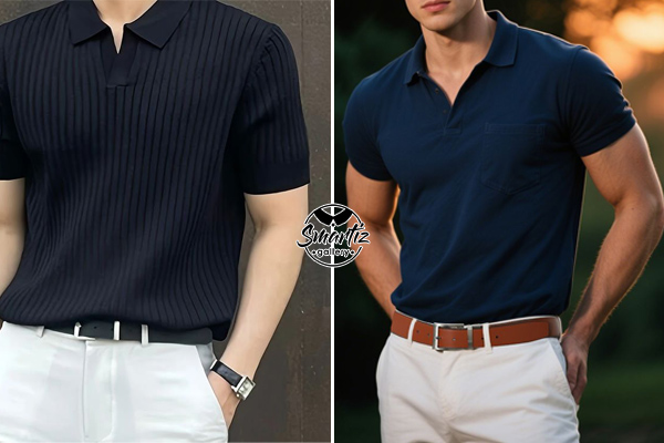 نحوه استایل با تیشرت یقه‌دار برای پاییز و زمستان