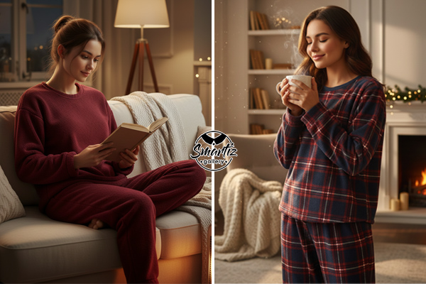 بلوز و شلوار راحتی برای خوابیدن در زمستان