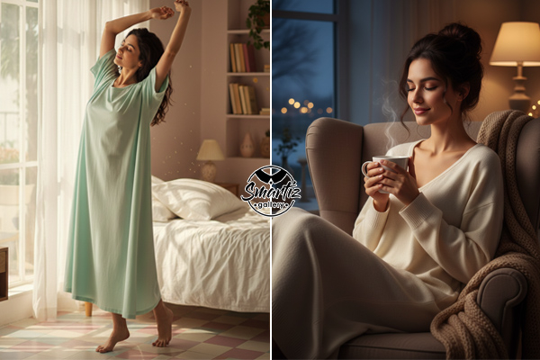 پیراهن خواب آزاد و راحت