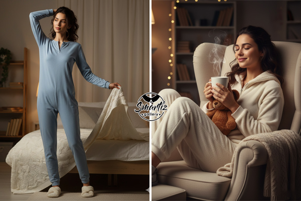 لباس خواب یکتکه (سرهمی)