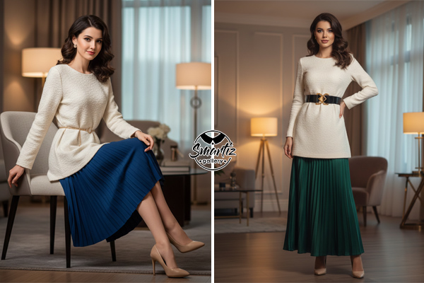 تونیک‌های مجلسی و شلوار دمپا راسته