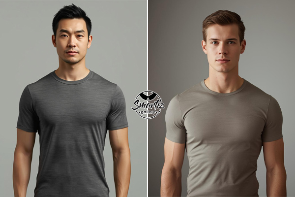 تیشرت‌های یقه گرد مناسب آقایان لاغر