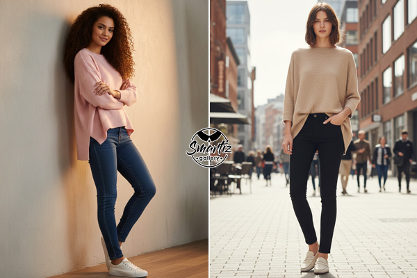 چطور بلوز دورس اورسایز را با شلوار بپوشیم که استایل شلخته نشه؟