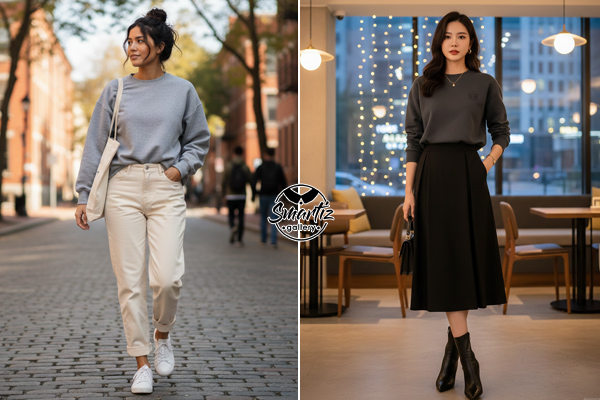 انتخاب کفش مناسب برای استایل بلوز دورس با شلوار یا دامن