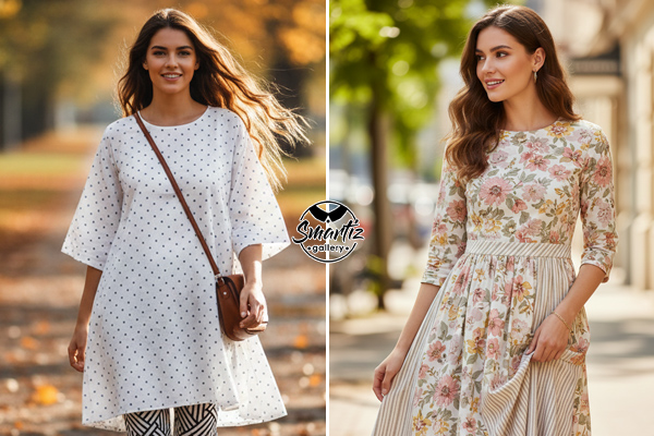 انتخاب درست اندازه نقشهای لباس طرحدار