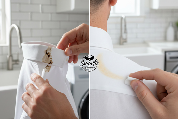 انواع لکههای رایج روی یقه