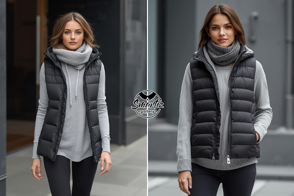 استایل پافر با شال