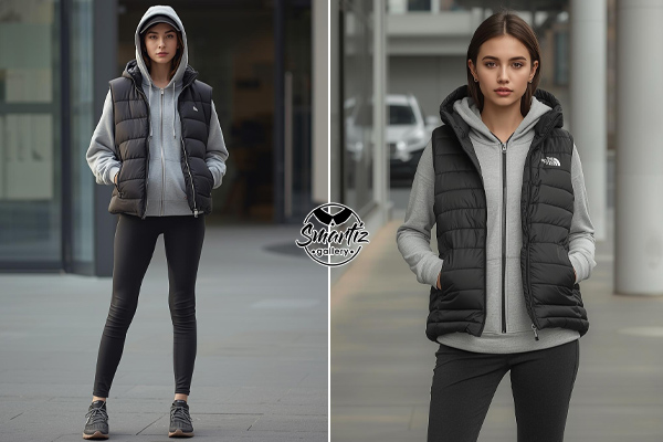 استایل پافر با سویشرت