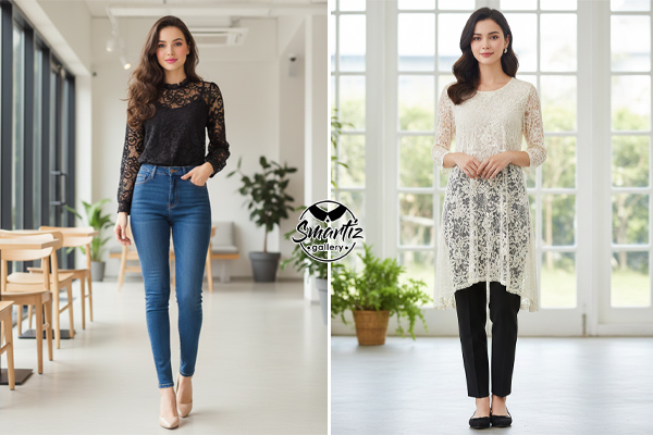 بلوز و تونیک گیپوری بلند بهتر است یا کوتاه؟