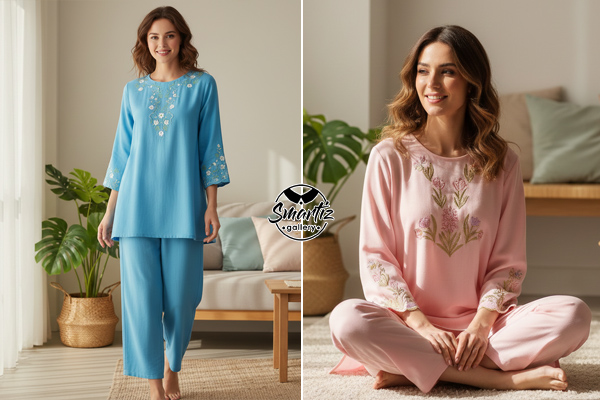 ست تونیک و شلوار راحتی با رنگ‌های شاد عیدانه
