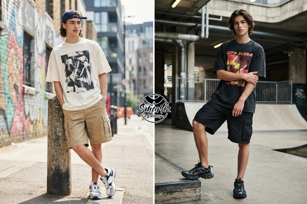 استایل خیابانی Street Style مردانه با شلوارک